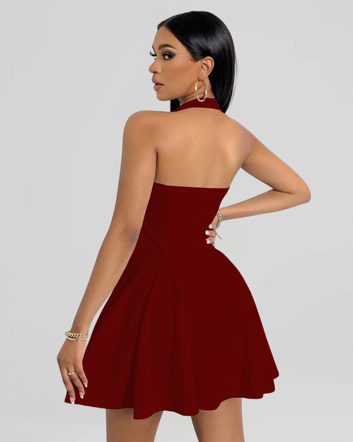 Azra | Mini Dress with Halter Straps