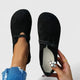 Women's round-toe flat shoes with rope strap detail