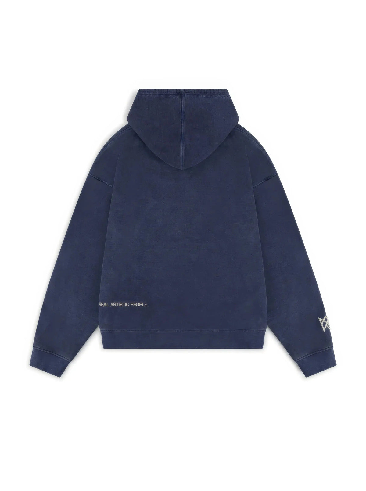 Women's blue graphic pullover hoodie with kangaroo pocket
