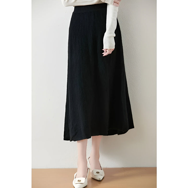Ada | Knit A-Line Midi Skirt