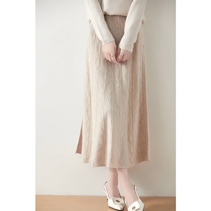 Ada | Knit A-Line Midi Skirt