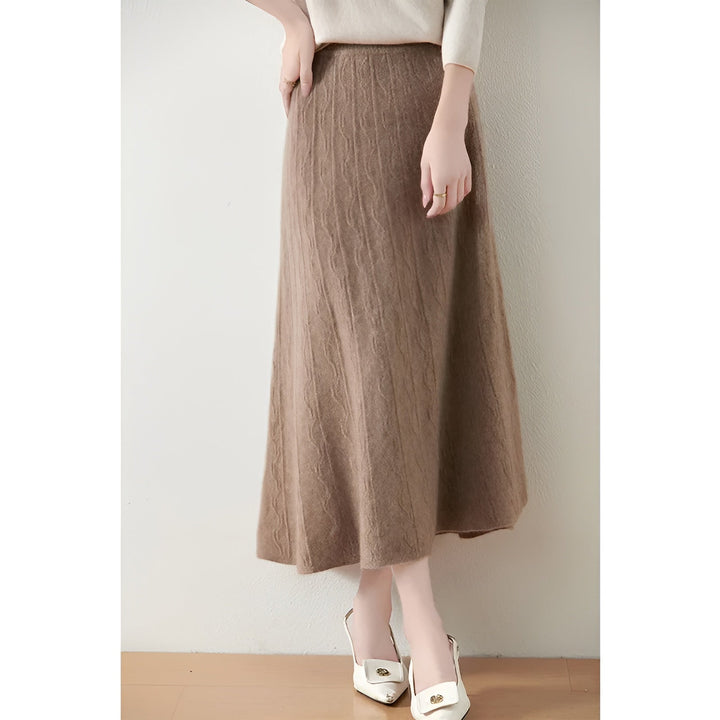 Ada | Knit A-Line Midi Skirt