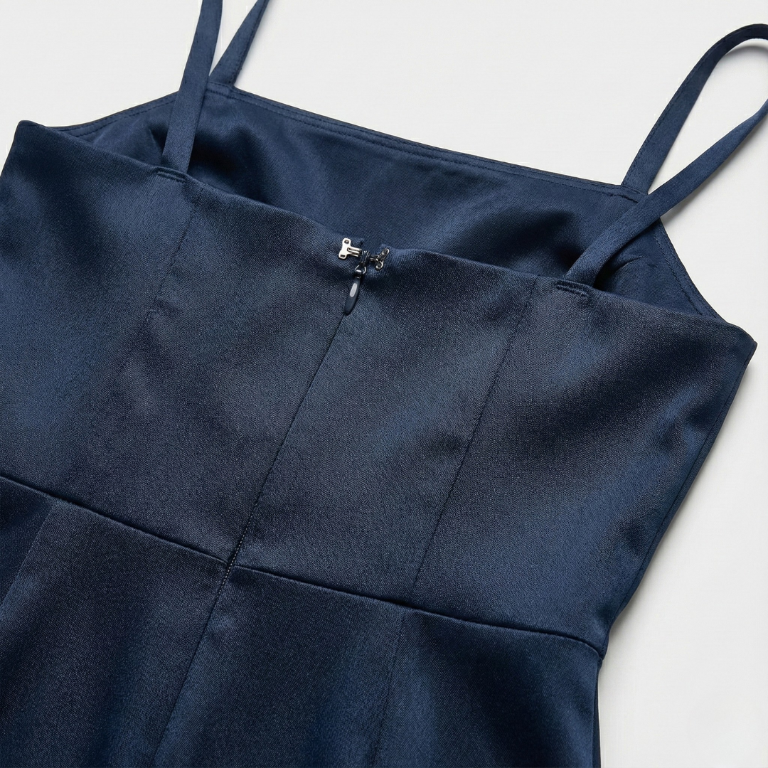 Aila | Satin Backless Maxi Dress