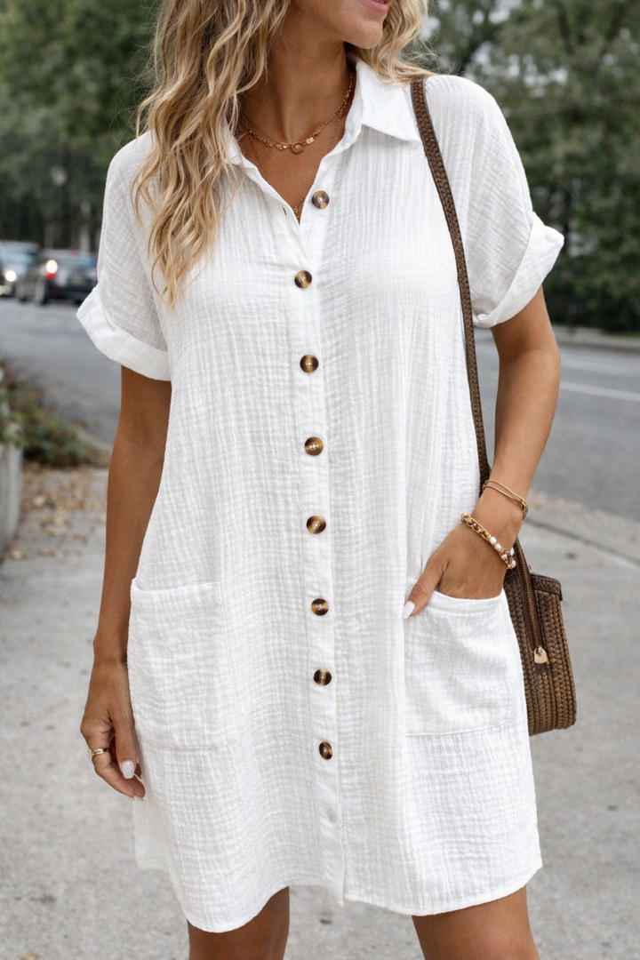 Aliyah | Dress with Button Front
