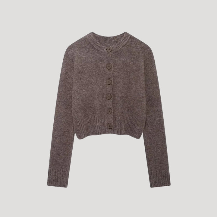 Anisa | Knit Cropped Cardigan with Button Front