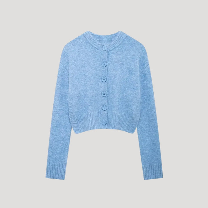 Anisa | Knit Cropped Cardigan with Button Front