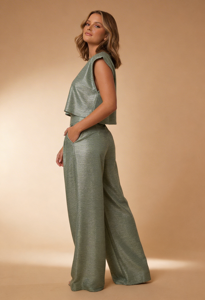 Anya | Wide-Leg Trousers with Tailored Detail
