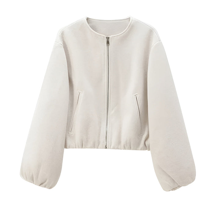 Ariel | Cropped Jacket with Zip Front