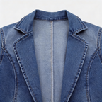 Ashley | Denim Blazer with Tailored Detail