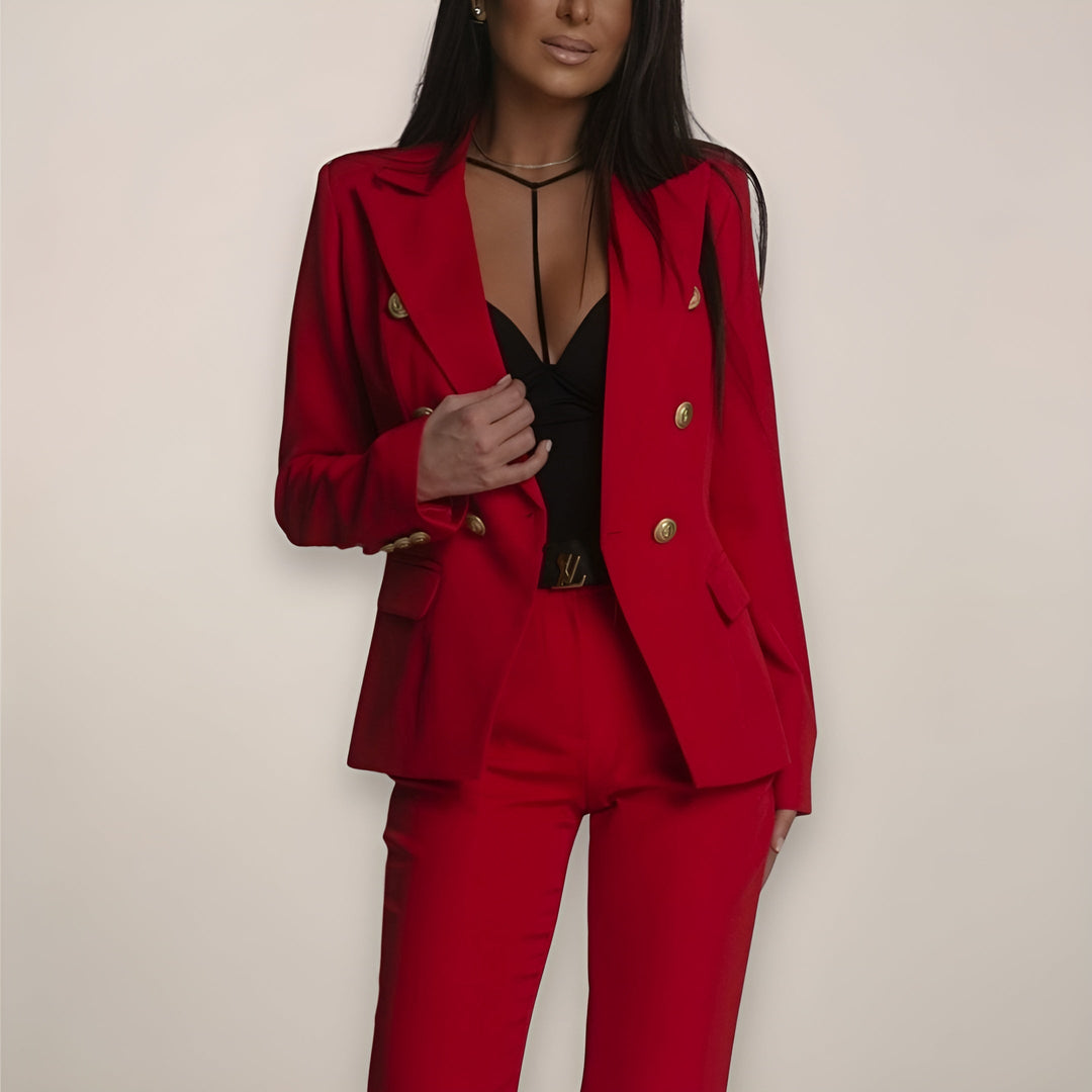 Audrey | Button-Up Trousers with Tailored Detail