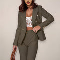 Audrey | Button-Up Trousers with Tailored Detail