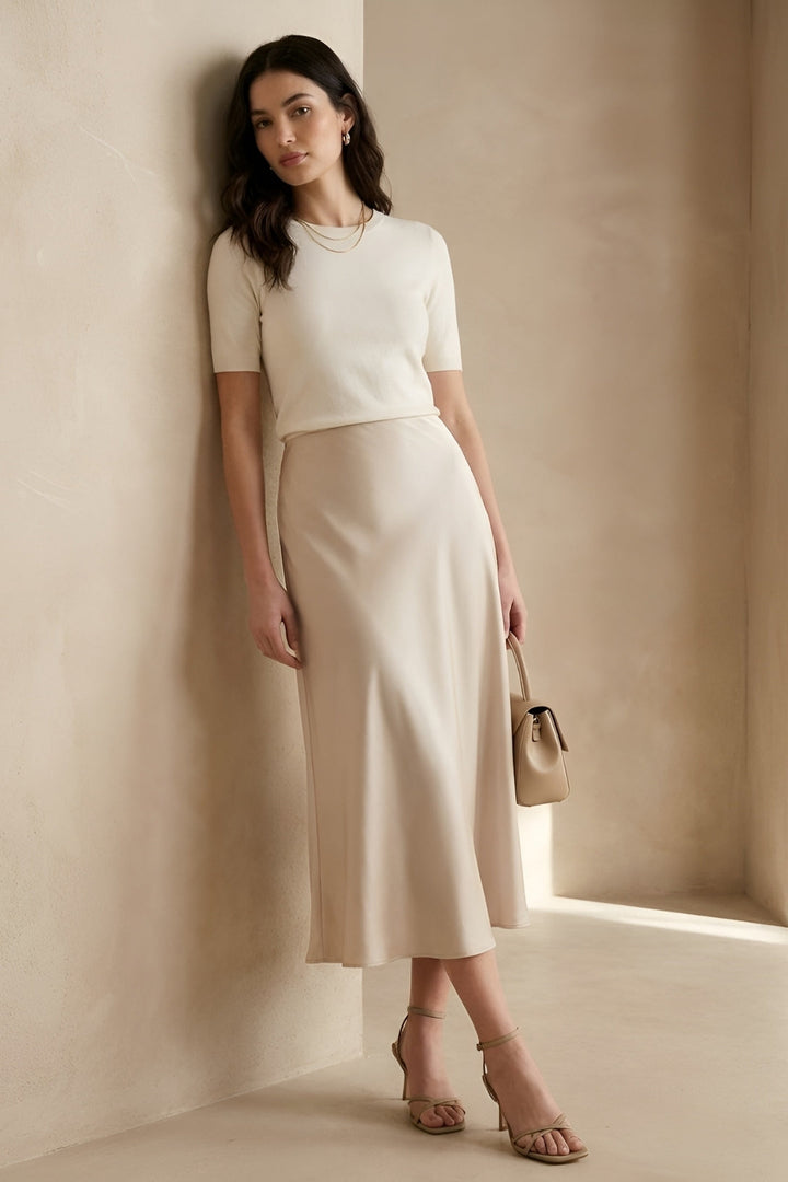 Avery | Refined Skirt with Signature Detail