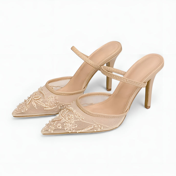Azra | Pointed-Toe Sandals with Slingback Detail