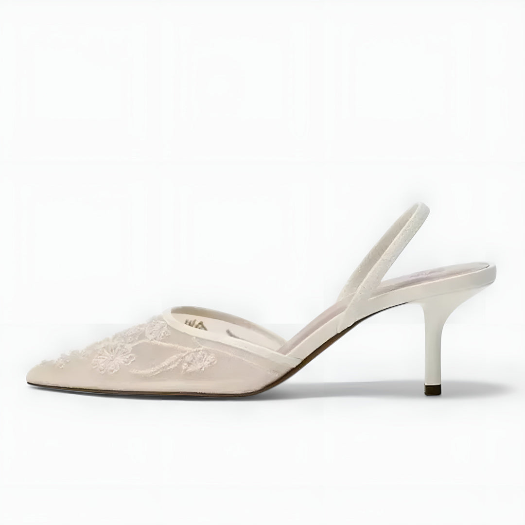 Azra | Pointed-Toe Sandals with Slingback Detail
