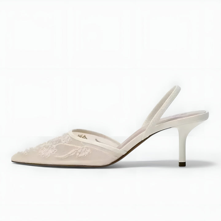 Azra | Pointed-Toe Sandals with Slingback Detail