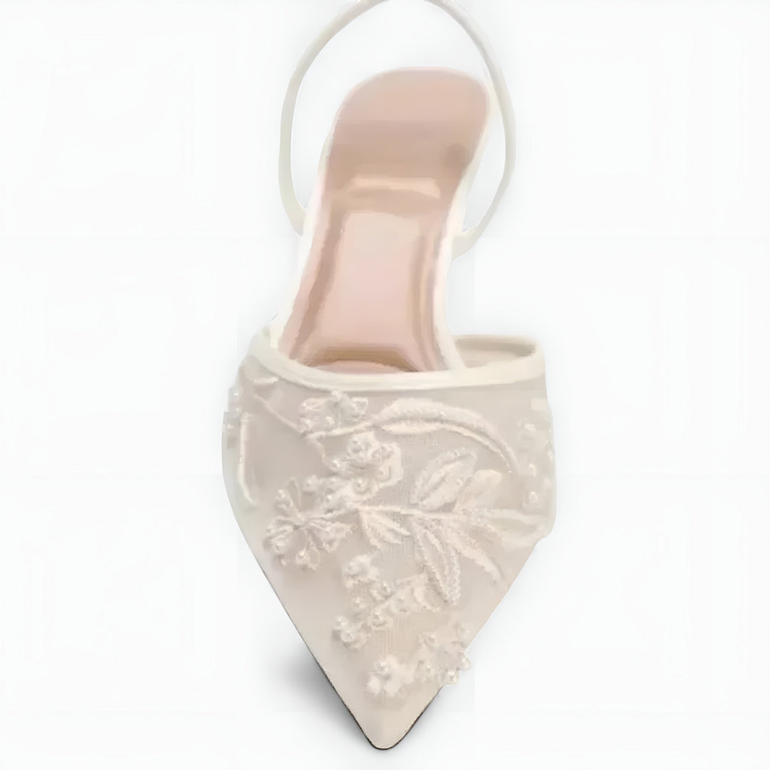 Azra | Pointed-Toe Sandals with Slingback Detail