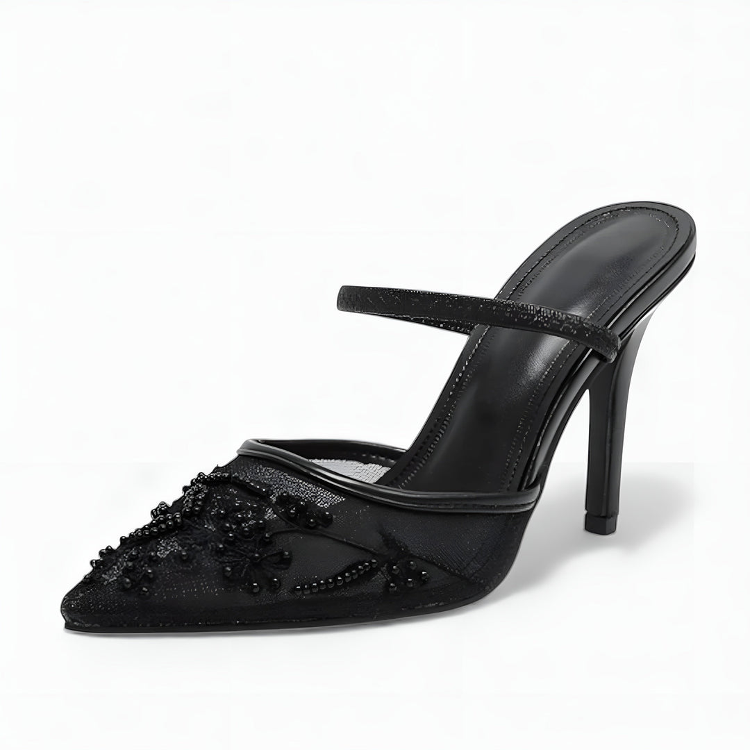 Azra | Pointed-Toe Sandals with Slingback Detail