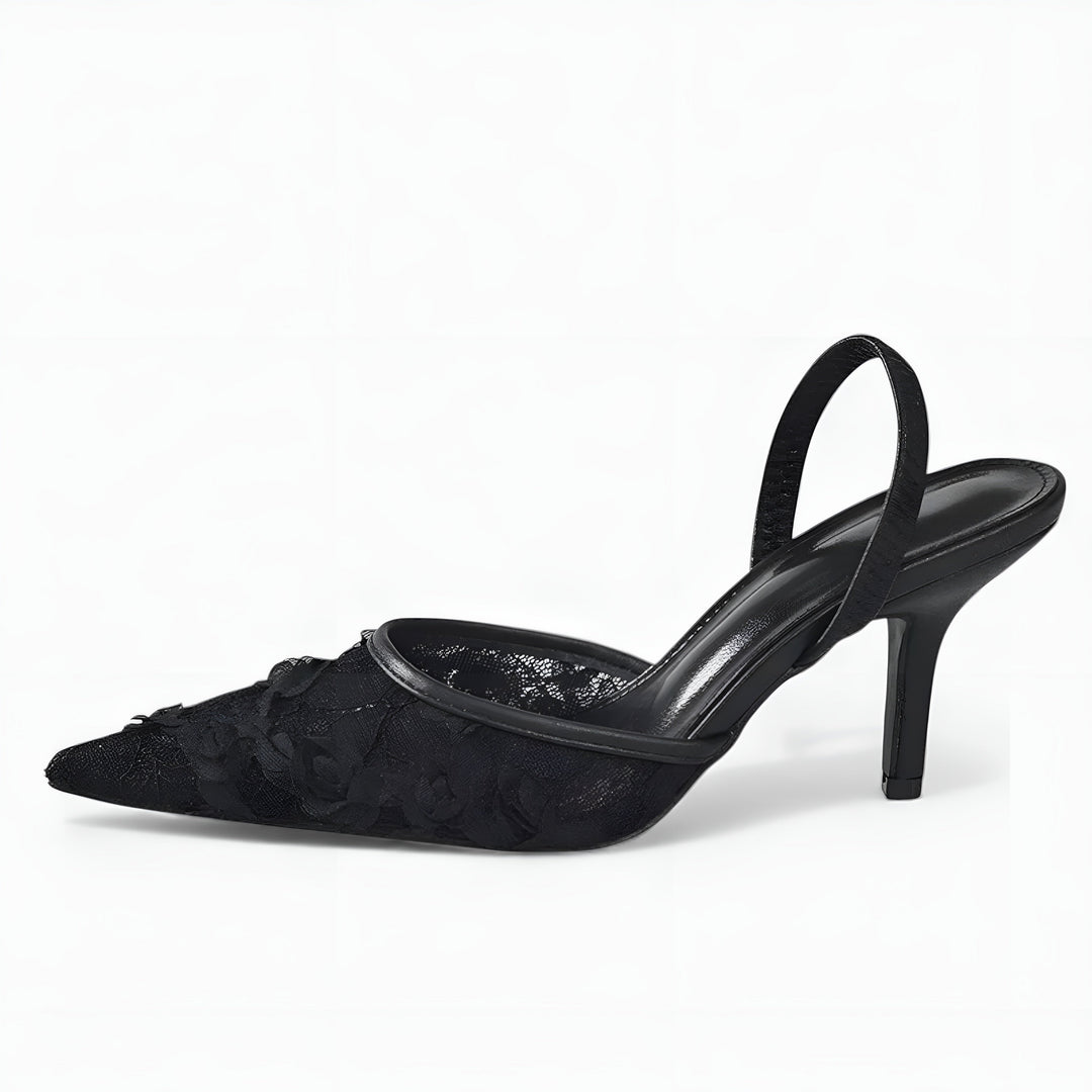 Azra | Pointed-Toe Sandals with Slingback Detail