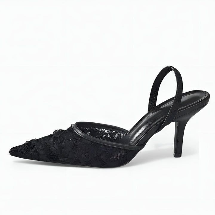 Azra | Pointed-Toe Sandals with Slingback Detail