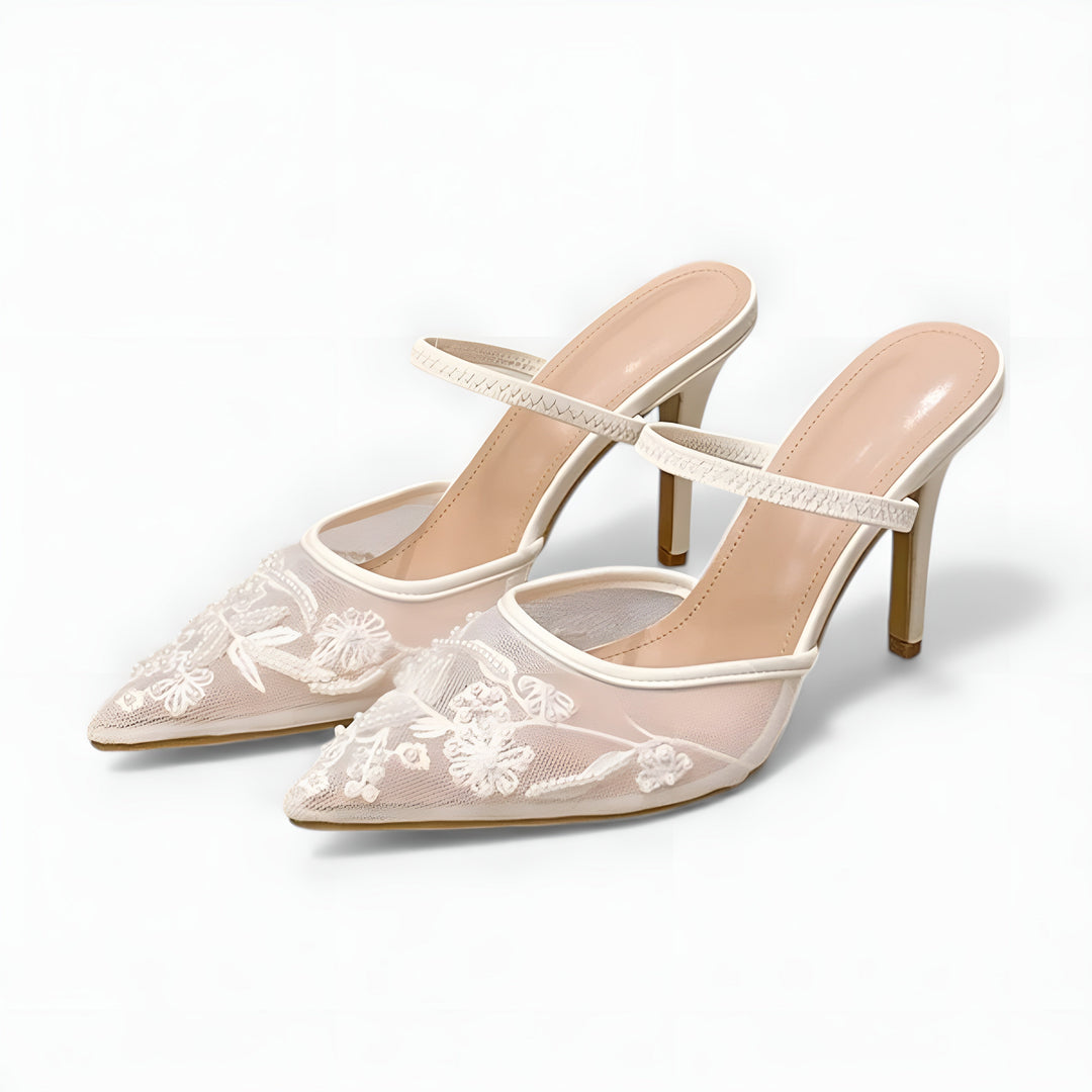 Azra | Pointed-Toe Sandals with Slingback Detail