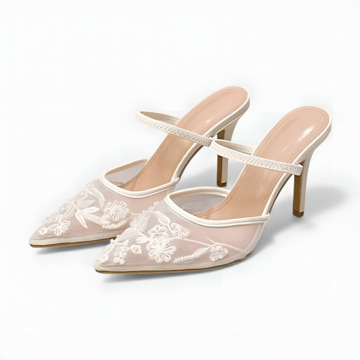 Azra | Pointed-Toe Sandals with Slingback Detail
