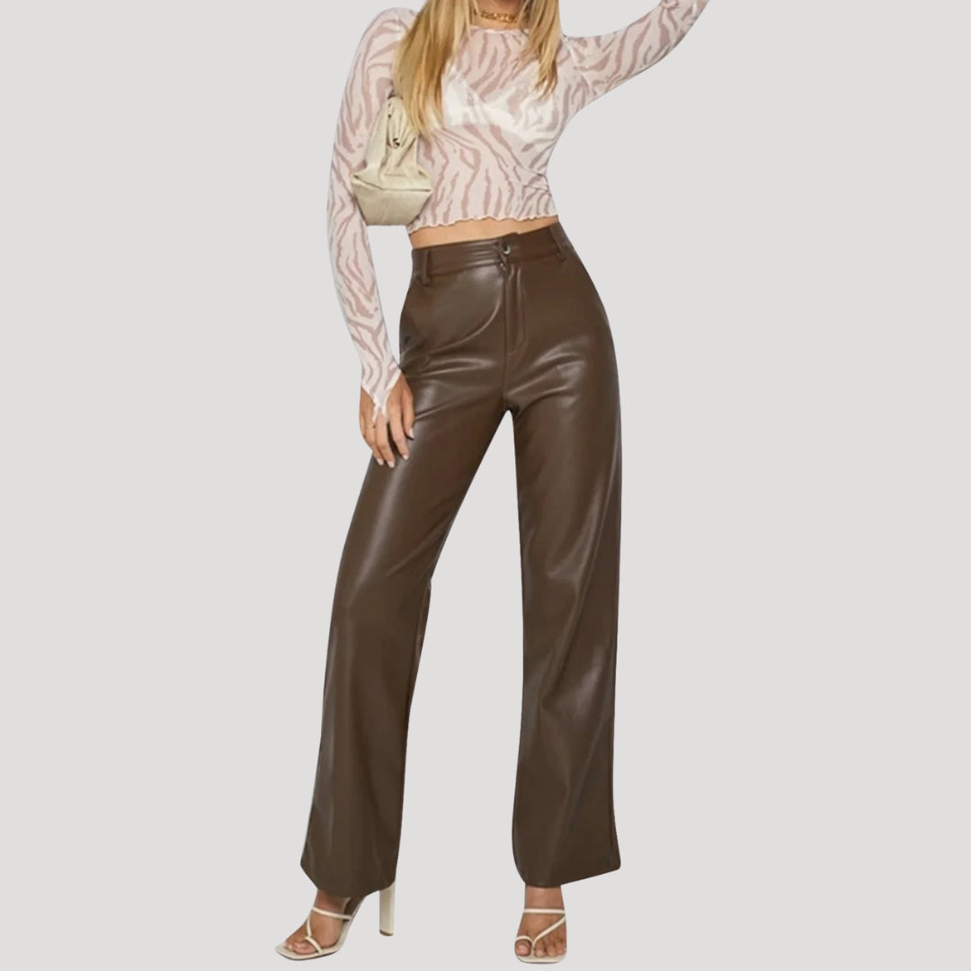 Corinne | Wide-Leg Trousers with Tailored Detail