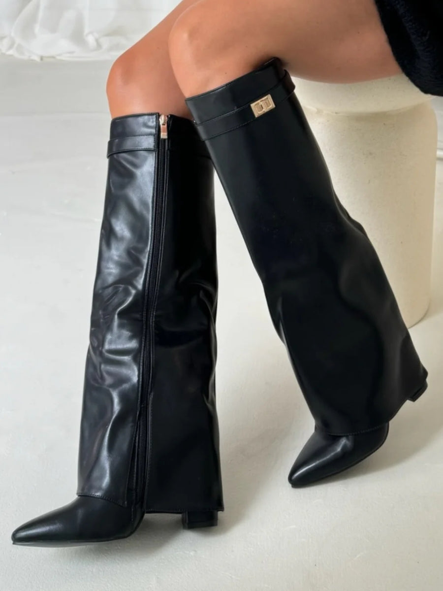 Delilah | Boots with Buckle Detail
