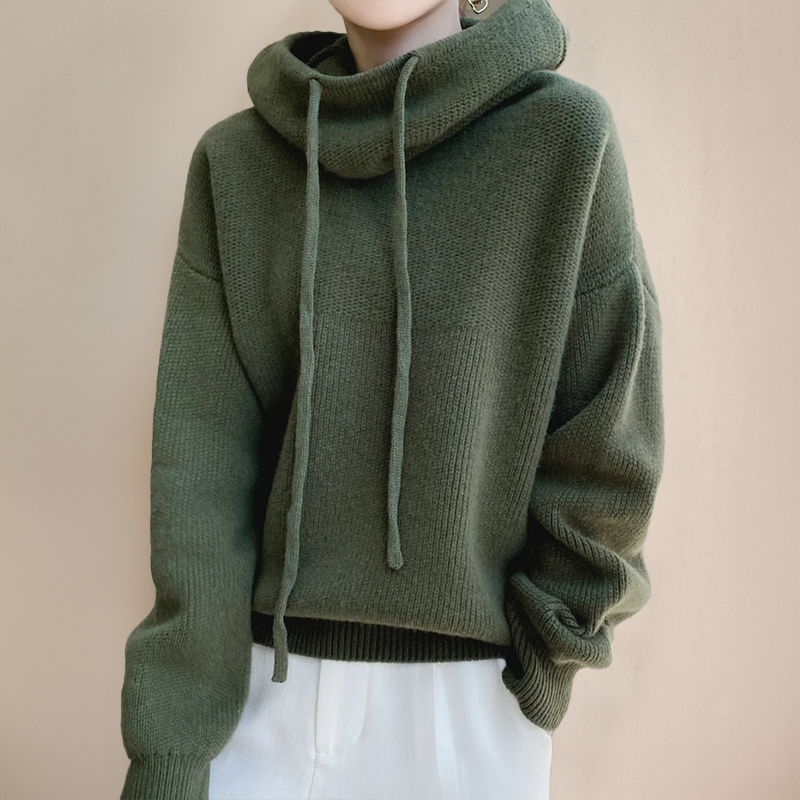 Eleanor | Knit Hoodie with Tailored Detail