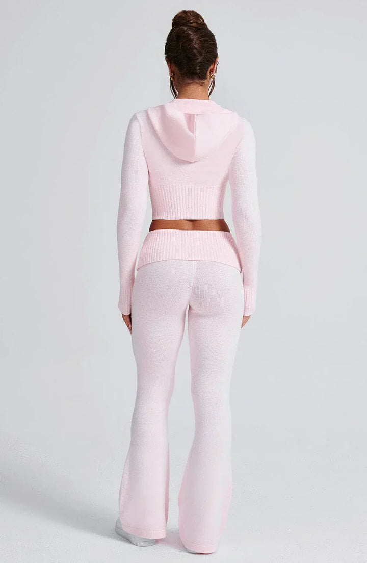 Eleni | Knit Hoodie with Tailored Detail
