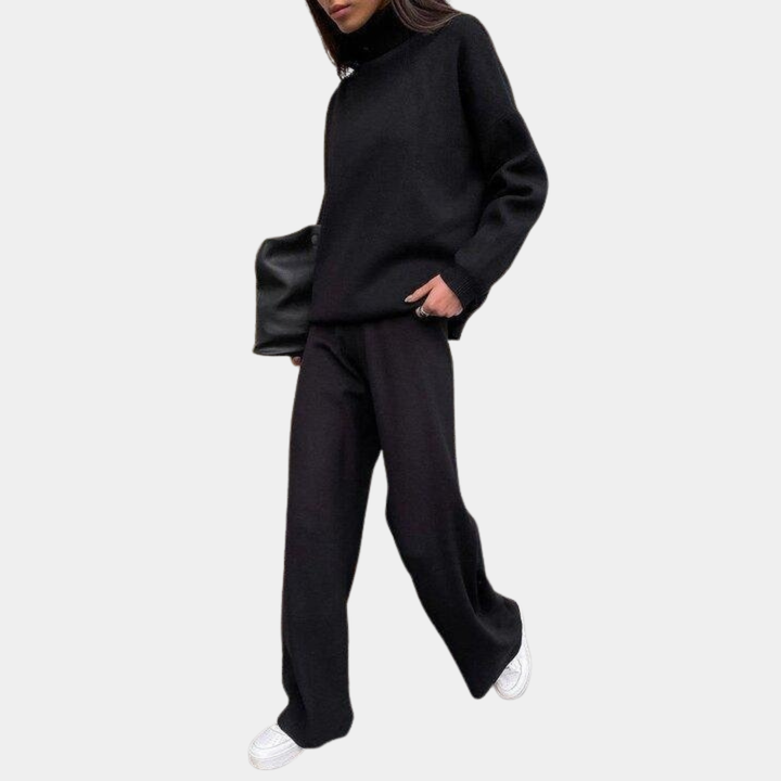 Eliana | Knit Trousers with Tailored Detail