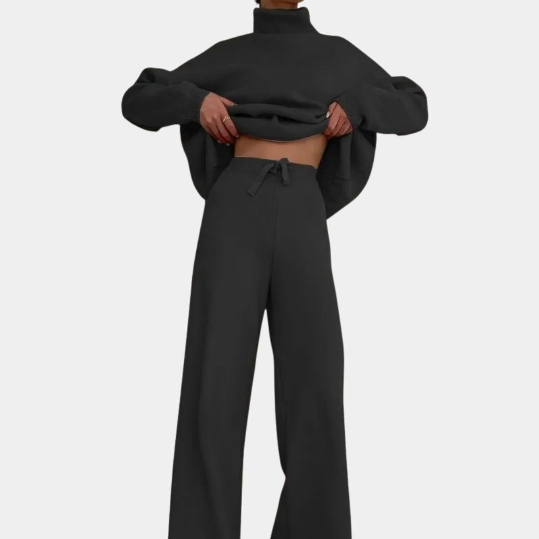 Eliana | Knit Trousers with Tailored Detail