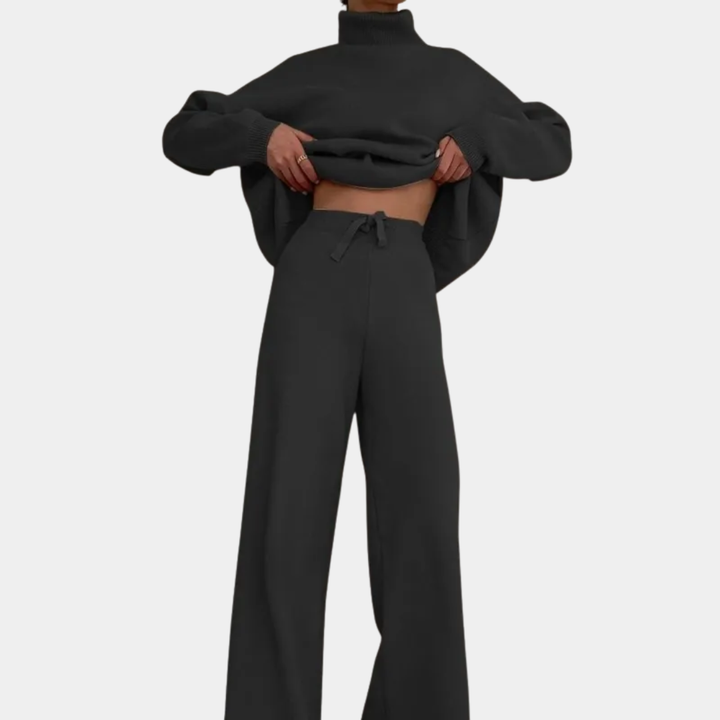Eliana | Knit Trousers with Tailored Detail