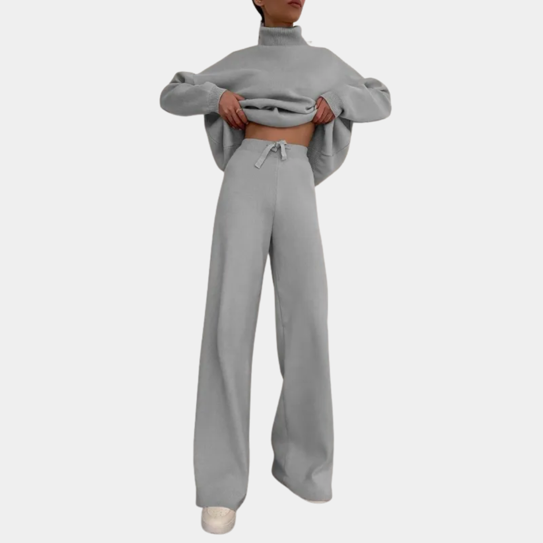 Eliana | Knit Trousers with Tailored Detail
