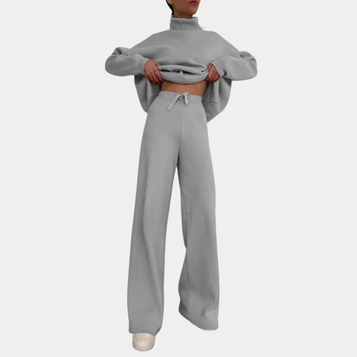 Eliana | Knit Trousers with Tailored Detail