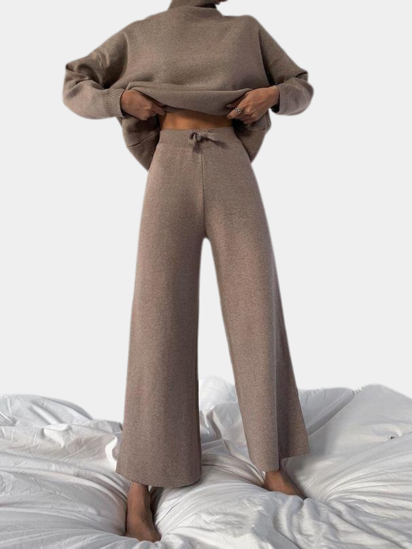 Eliana | Knit Trousers with Tailored Detail