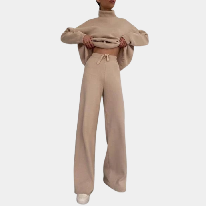 Eliana | Knit Trousers with Tailored Detail