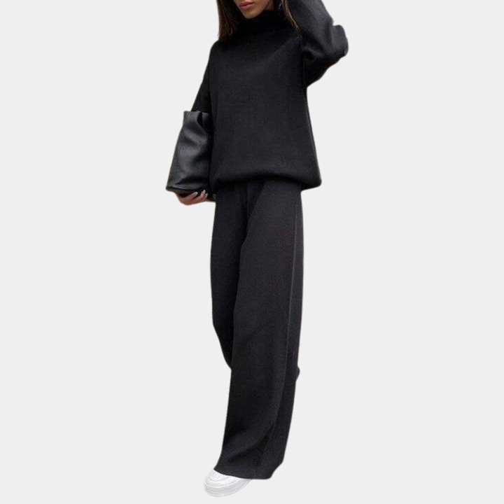 Eliana | Knit Trousers with Tailored Detail