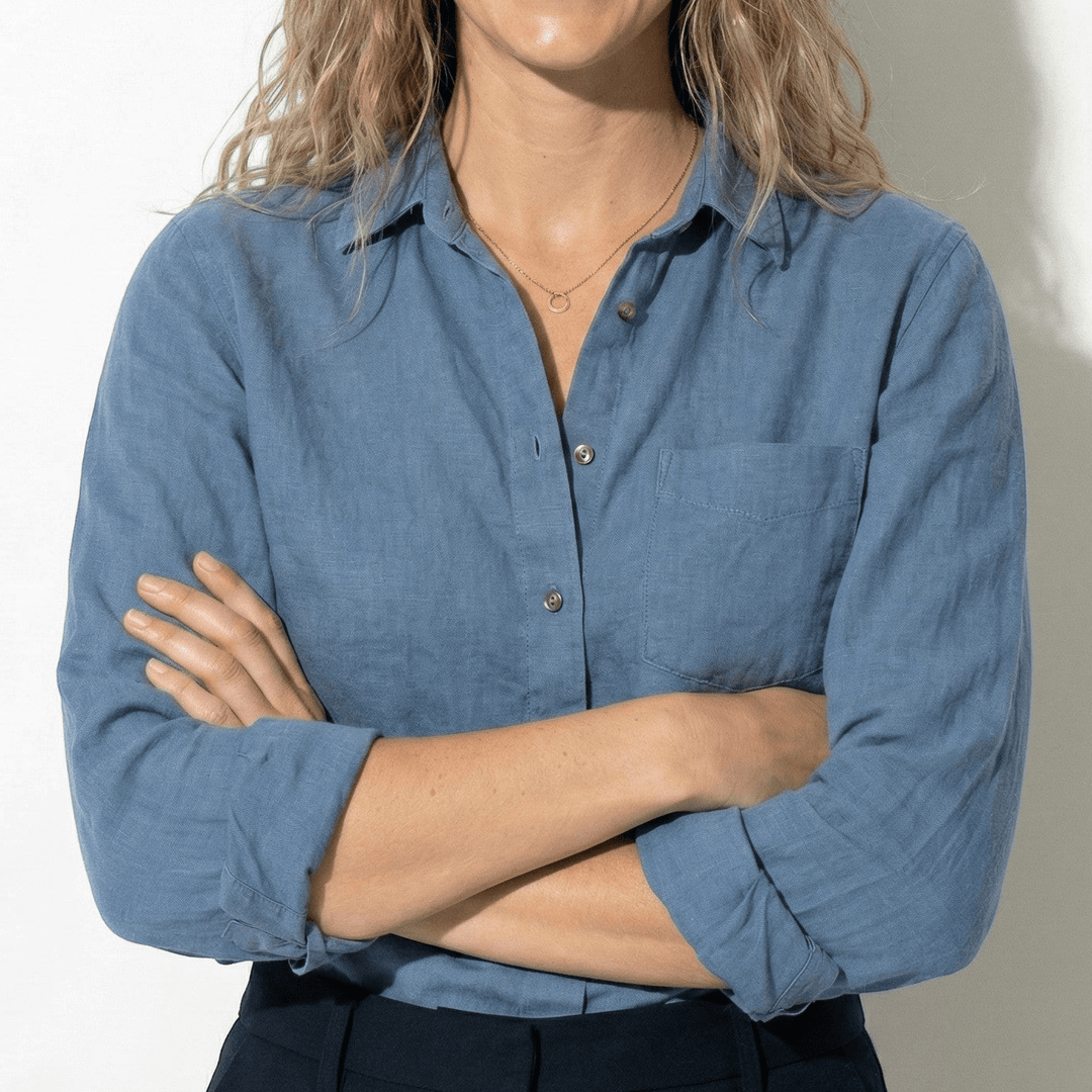 Emma | Button-Up Blouse with Classic Collar
