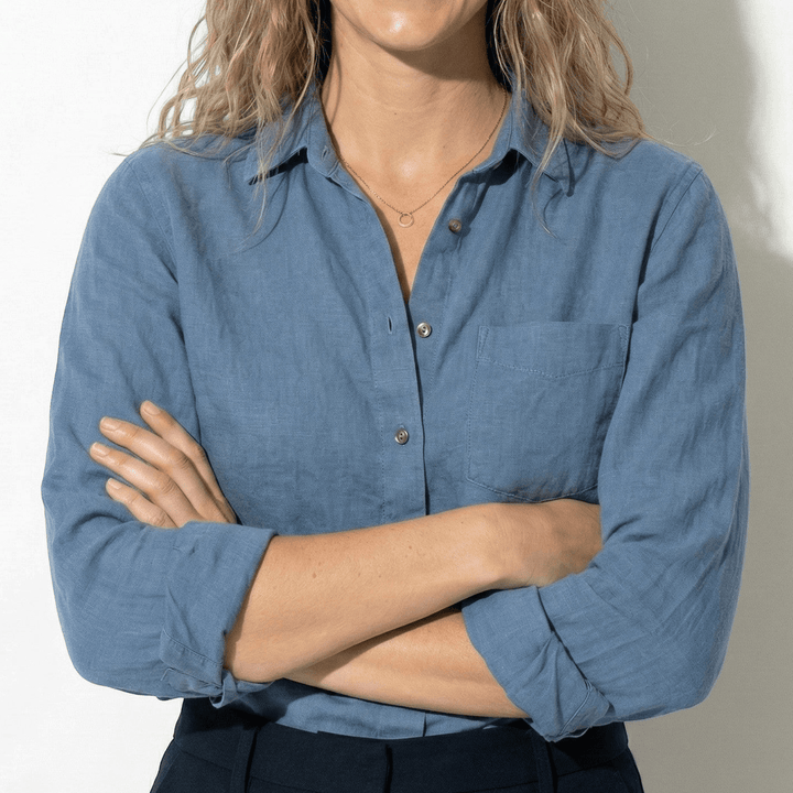 Emma | Button-Up Blouse with Classic Collar