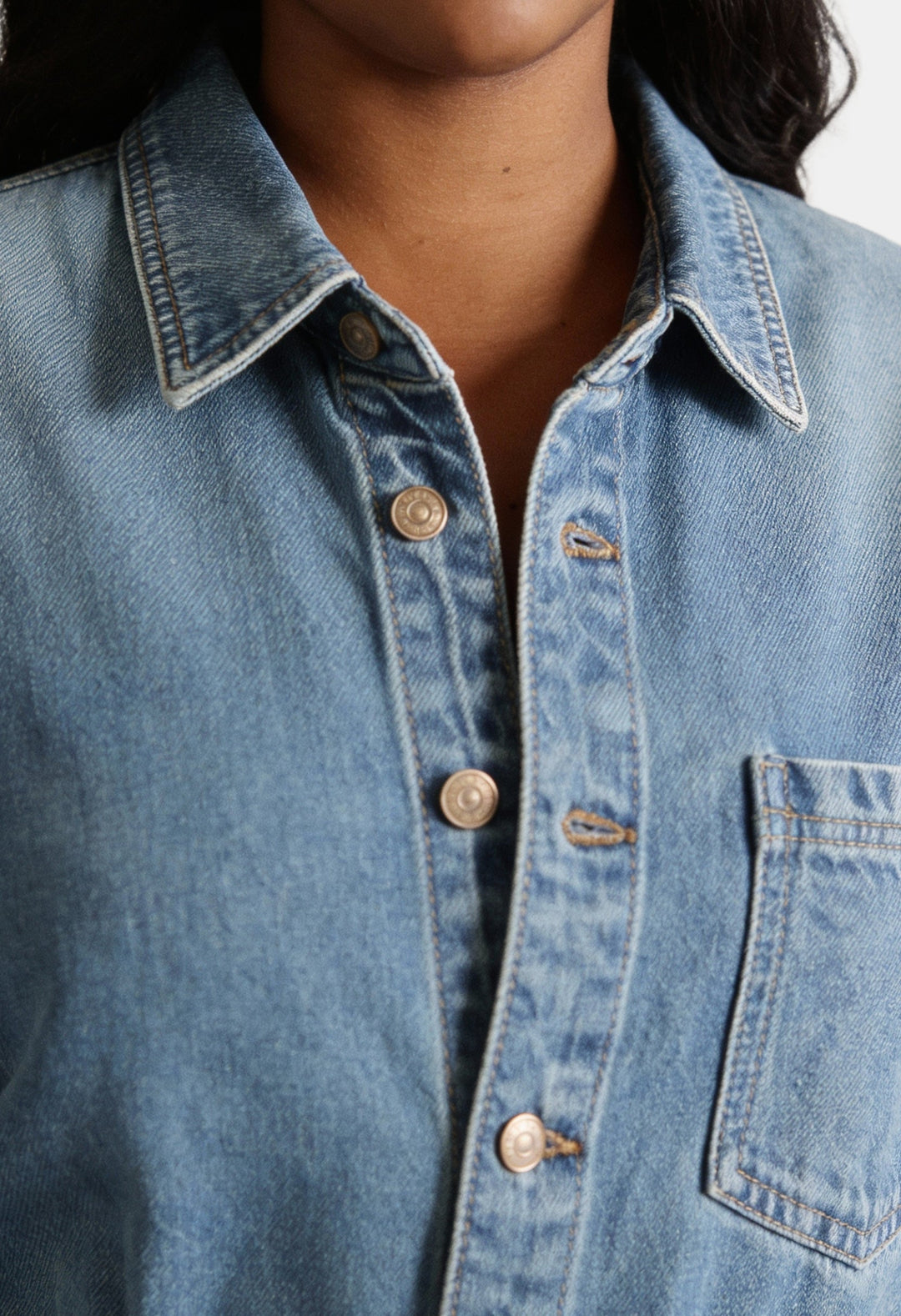 Emmeline | Denim Jumpsuit with Signature Detail