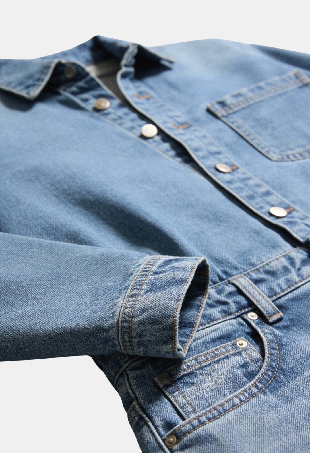 Emmeline | Denim Jumpsuit with Signature Detail