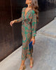 Eva | V-Neck Wrap Midi Dress