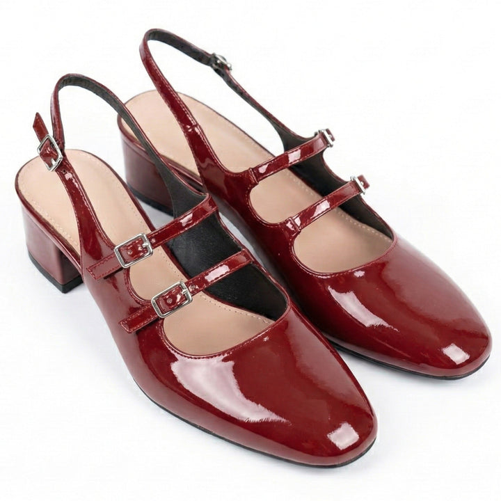 Evie | Square-Toe Mary Jane Flats