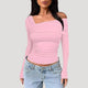 Francesca | Off-Shoulder Bardot Blouse with Draped Neckline