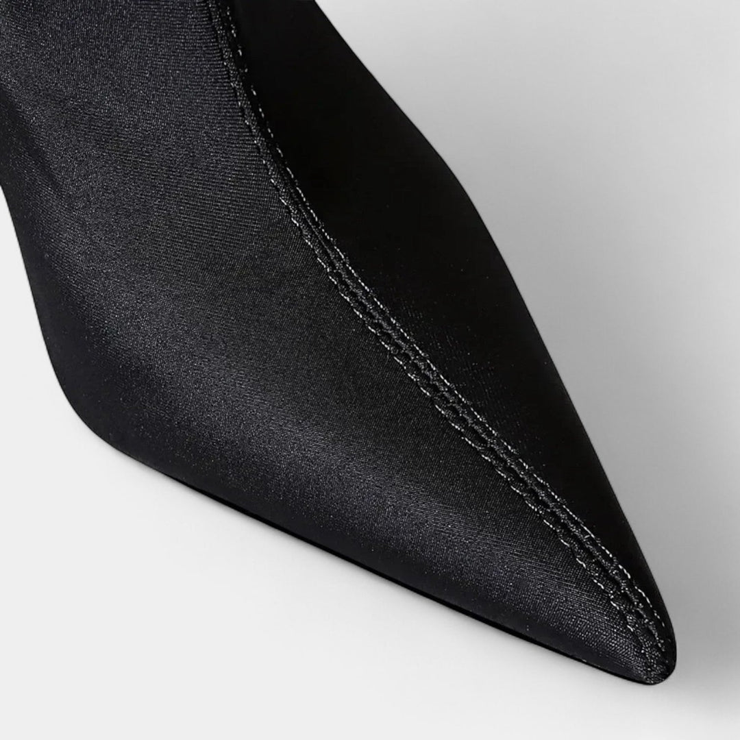 Ilana | Pointed-Toe Ankle Block-Heel Heels