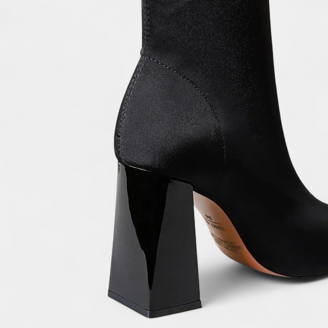 Ilana | Pointed-Toe Ankle Block-Heel Heels