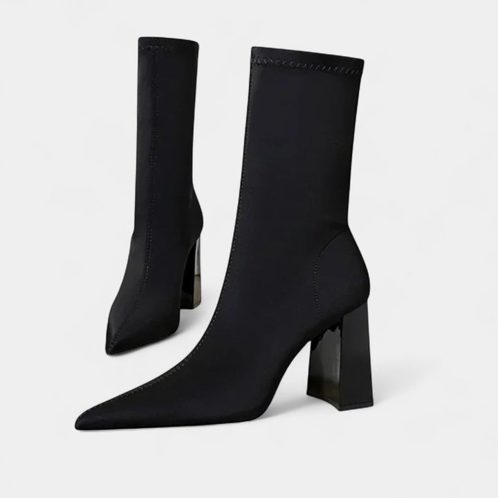 Ilana | Pointed-Toe Ankle Block-Heel Heels