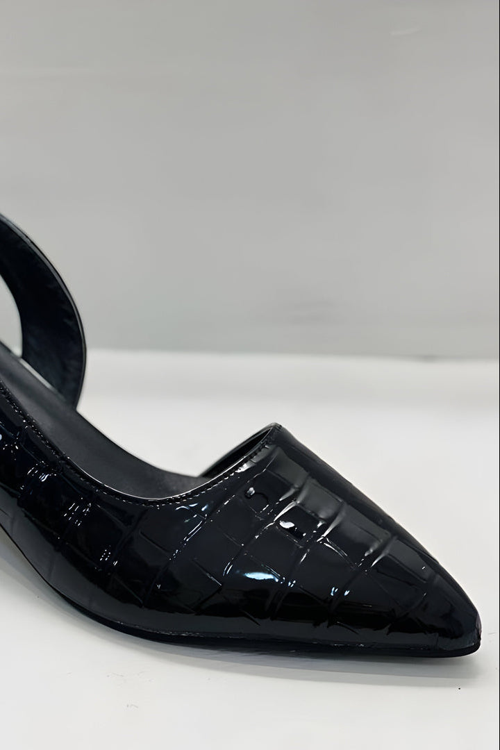 Ilona | Pointed-Toe Slingback Block-Heel Heels