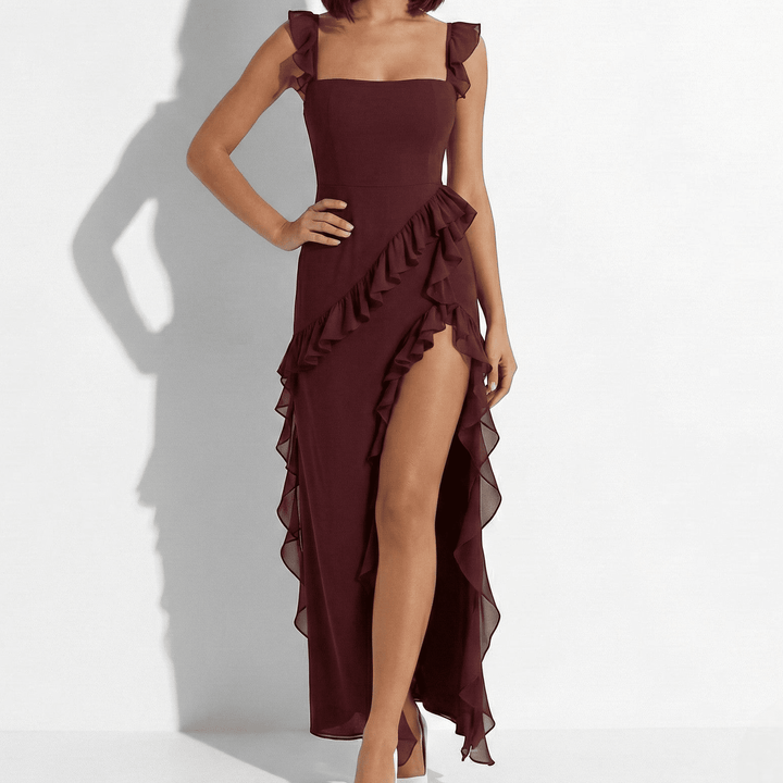 Jade | Maxi Dress with Ruffle Detail