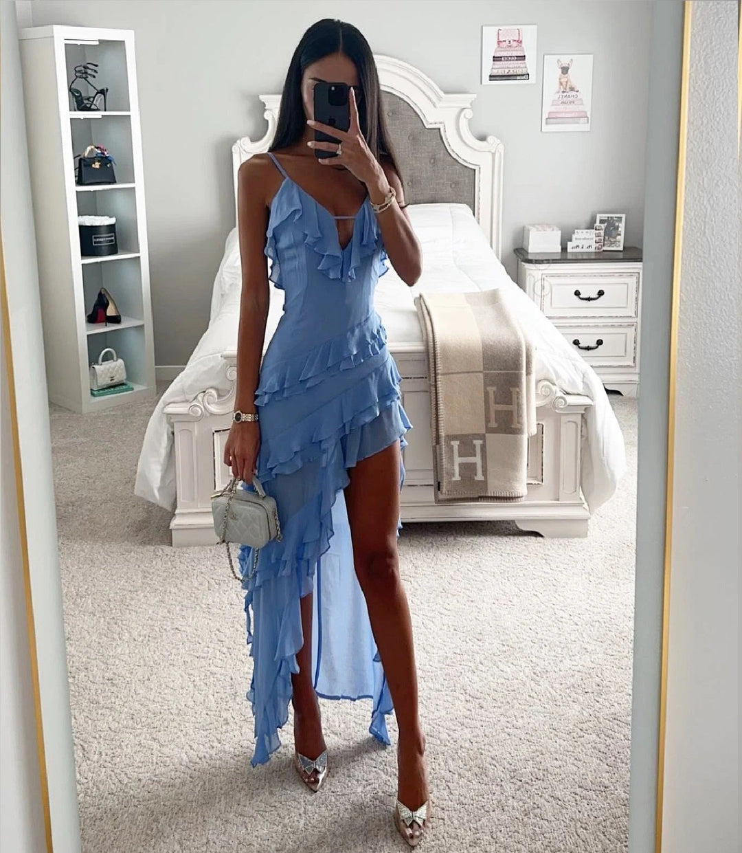 Jana | Wrap Maxi Dress with Ruffle Detail
